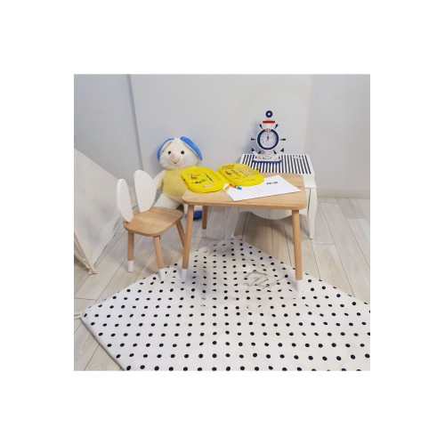 Bee Smart MS-06-1 Safir Beyaz Kanguru Set (1 Masa 1 Sandalye)